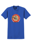 LOT Polish Airlines T-Shirt - Vintage 1929-1959 30th Anniversary Sticker - Royal Blue