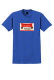 AAXICO Airlines T-Shirt - Vintage Call Collect Cargo Sticker - Royal Blue