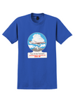 McDonnell Douglas T-Shirt - Vintage DC-9 Top of the Twinjets Sticker - Royal Blue