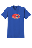 North Central Airlines T-Shirt - Vintage Northliners Oval Bag Sticker - Royal Blue