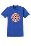 Northwest Airlines T-Shirt - Vintage NWA Wings Roundel Bag Sticker - Royal Blue