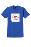 Olympic Aviation T-Shirt - Vintage 717 Reasons To Fly With Sticker - Royal Blue