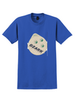 Ozark Air Lines T-Shirt - Vintage Three Swallows Round Bag Sticker - Royal Blue