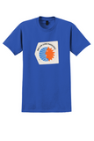 Pan Am T-Shirt - Vintage Pan Am Goes National Sticker - Royal Blue