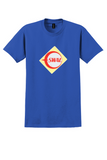 SWAL Southwest Air Lines T-Shirt - Vintage Red Crescent Bag Sticker - Royal Blue