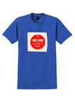 Saudia T-Shirt - Vintage First Class Bag Sticker - Royal Blue