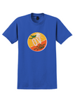TWA T-Shirt - Vintage In the Sun Country via TWA Bag Sticker - Royal Blue