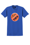 TWA T-Shirt - Vintage Douglas Luxury Airliners Lindbergh Line Sticker - Royal Blue