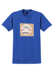 Air Niugini T-Shirt - Vintage Direct Link to Paradise Bag Sticker - Royal Blue