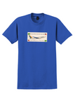 Transbrasil T-Shirt - Vintage Rainbow Jet Rio Miami Orlando Bag Sticker - Royal Blue