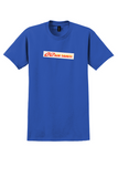 Air Tahiti T-Shirt - Vintage Red Logo Bag Sticker - Royal Blue