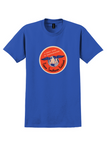 Union Southern Airlines T-Shirt - Vintage Winged Globe Bag Sticker - Royal Blue