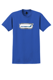 Air Tahiti Nui T-Shirt - Vintage Airbus A340-200 Bag Sticker - Royal Blue