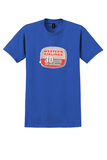 Western Airlines T-Shirt - Vintage 30 Years Of Service Bag Sticker - Royal Blue