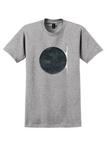 Ozark Air Lines T-Shirt - Vintage Foil Three Swallows Bag Sticker - Sport Gray