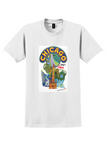 Fly TWA Chicago T-Shirt - David Klein Up Up and Away Poster - White