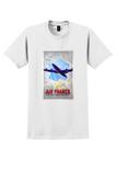 Air France Towards New Skies T-Shirt - Vintage Constellation Poster - White
