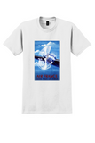 Air France Dans Tous les Ciels T-Shirt - Vintage Propeller Poster - White