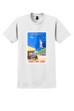 Air France Paris New York T-Shirt - Guerra Statue of Liberty Poster - White