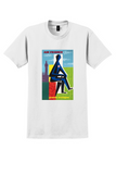 Air France London T-Shirt - Vintage Bearskin Big Ben Poster - White