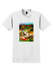 American Airlines Haiti T-Shirt - Vintage Market Poster - White