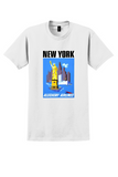Allegheny Airlines New York T-Shirt - Vintage Statue of Liberty Poster - White