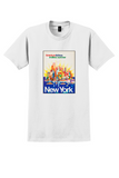 American Airlines New York T-Shirt - Bertschmann Endless Summer Poster - White