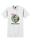 American Airlines New Zealand T-Shirt - Vintage Round Vignette Poster - White