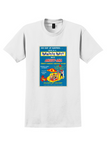 Ansett-ANA Surfers Paradise T-Shirt - Vintage Golden Jet Party Poster - White