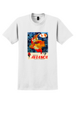 Avianca Americas T-Shirt - Vintage Route Map Poster - White