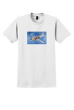 BOAC Hermes T-Shirt - Vintage Speedbird Airliner Poster - White