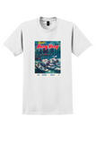 BOAC Hong Kong T-Shirt - Vintage Junks Harbour Poster - White