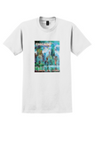 Delta Chicago T-Shirt - Vintage Painterly Skyline Poster - White
