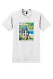 Delta Germany T-Shirt - Vintage Rhine Castle Poster - White