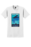 Imperial Airways Africa India T-Shirt - Vintage Route Map Poster - White