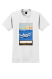 Imperial Airways T-Shirt - Vintage Flying Boat Poster - White