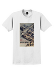 Imperial Airways T-Shirt - Vintage HP42 Boarding Passengers Poster - White