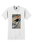 Imperial Airways London Paris T-Shirt - Vintage Lightning Bolt Poster - White