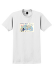 Imperial Airways Route Map T-Shirt - Vintage World Routes Poster - White