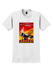 Japan Air Transport T-Shirt - Vintage Waving Woman Poster - White