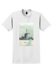KLM Holland T-Shirt - Vintage Windmill Poster - White