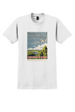 Lufthansa Rundflug T-Shirt - Vintage Sightseeing Flight Poster - White