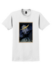 Lufthansa Night Flight T-Shirt - Vintage Searchlight Poster - White