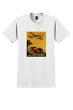 Lloyd Aereo Boliviano T-Shirt - Vintage Llamas and Ox Cart Poster - White