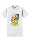 Lufthansa Germany T-Shirt - Vintage Family and Stewardess Poster - White