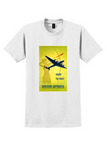 Deutsche Lufthansa T-Shirt - Vintage Snabbt till Malet Poster - White