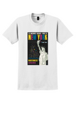 Northwest New York T-Shirt - Vintage Statue of Liberty Skyline Poster - White