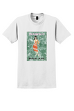 Pan Am Hawaii T-Shirt - Al Moore Hula Dancer Poster - White