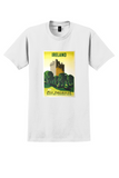 Pan Am Ireland T-Shirt - Kauffer Castle Tower Poster - White
