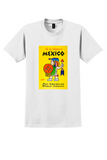 Pan Am Mexico T-Shirt - Vintage Aztec Figure Poster - White